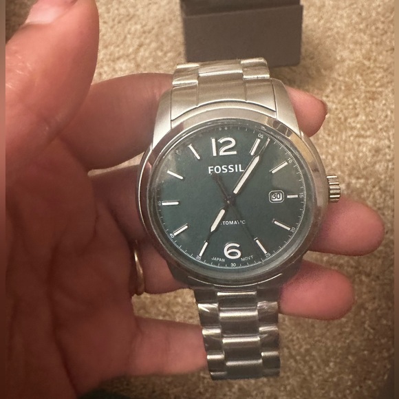 Fossil Heritage Collection Men’s Automatic Watch in Sold Out Green Dial - Picture 4 of 6